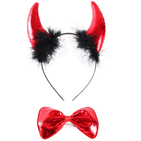 Halloween-eläinten korvat, hiusnauha, perhosolmio ja häntä - Tiikeri eläin cosplay-tarvikkeet   Tiikeri