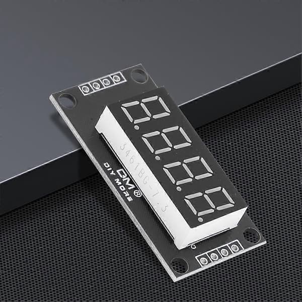 jixopn TM1637 LED-displaymodul 4-siffrig klockmodul Digital LED-modul (grön)[HK] Green sizeA