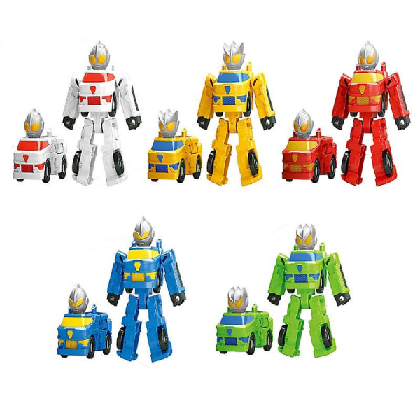 Børns Ultraman Transformer Legetøj Transformer Bil Transformer Robot Legetøj[HK] Red