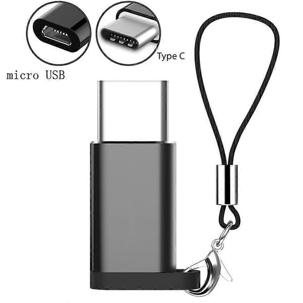 USB Type C -sovitin Micro USB -naarasliitin tietokoneelle kannettava[HK]