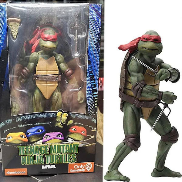 Ninja Turtles -animeshahti Neca 1990 elokuvaversio Rajoitettu painos Toimintahahmo Pvc-patsas Toimintahahmo Pojan syntymäpäivälahja [HK] style 3