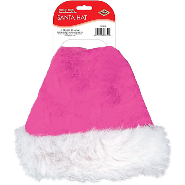 Unisex Joulupukuhattu Pehmeä Joulupuu Hattu Juhlatarvikkeet, Loma Teemainen Uutuus Päällysvaatteet, Pukeutuminen [HK] Cerise Santa