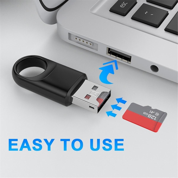 USB Sd/tf-kortinlukija USB 3.0 Mini matkapuhelimen muistikortinlukija High Speed ​​USB sovitin kannettavalle tietokoneelle ([HK])