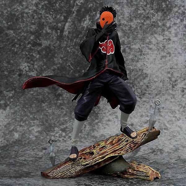 Naruto Anime-hahmo 26cm Obito Uchiha Tobi Päänvaihdettava toimintahahmo Pvc-patsasmalli Työpöydän koristelelu Lelulahja lapselle[HK] Tobi
