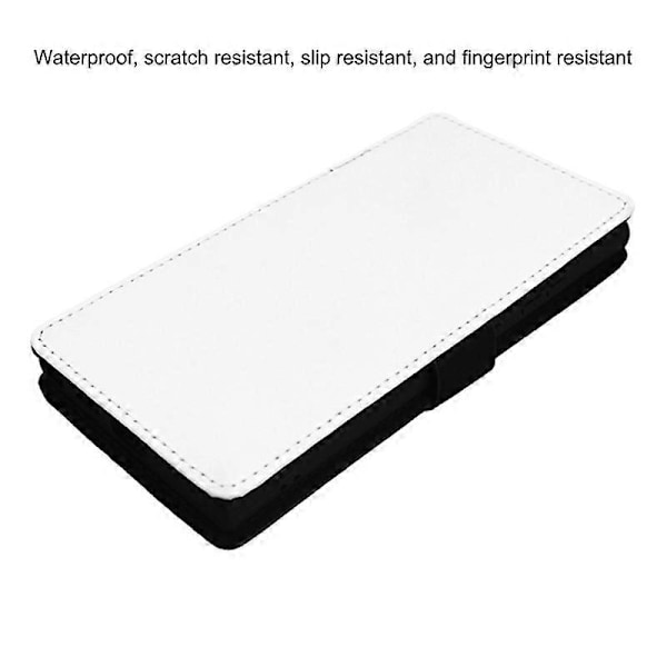 För Samsung Galaxy S25 Ultra Fodral PU Läder Sublimering Blankt Smart Phone Skal med Korthållare[HK]