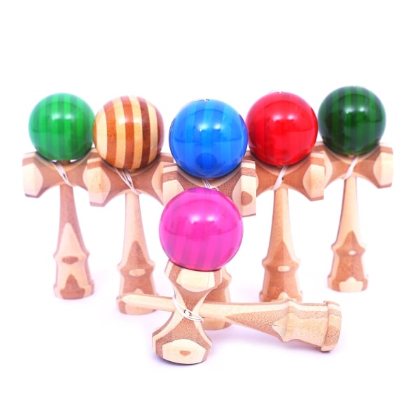 Uutuus, korkealaatuiset puiset Kendama-pallot luoville lapsille [HK] Green