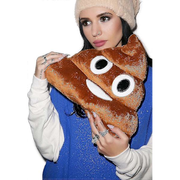 Färgglad Leende Bajskorv Emoji Kudde - Mjuk Plysch Leksak Dekoration (GET IT Gifts)_SSDLV