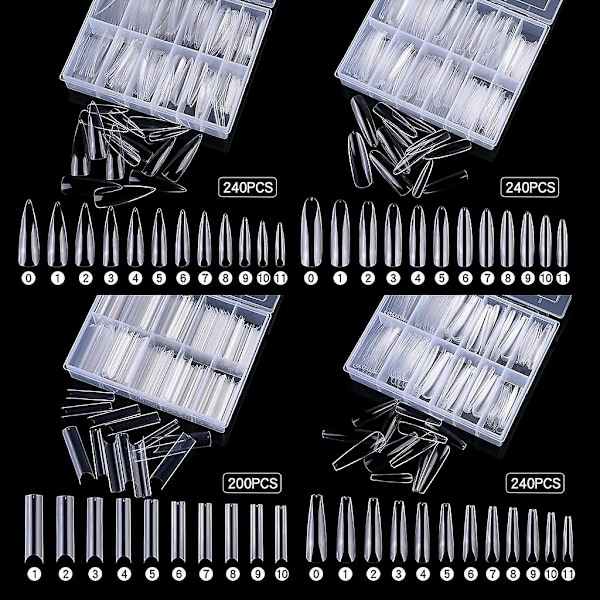 HK  Neglesalons præstationer Transparent farve Spids Oval Rørform Trapez Water pipe