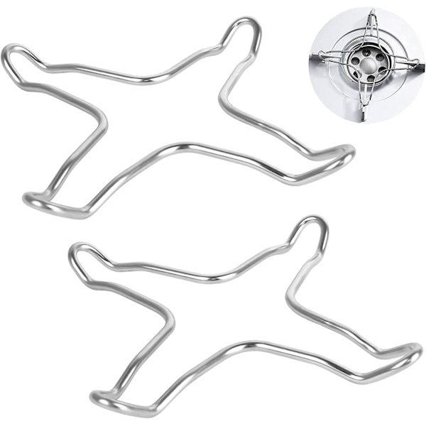 HKK  2 st gasringreducerare, rostfritt stål gasspispannsupport trivet spisplatta gasspisplatta galler Lh-1