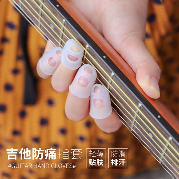 Anpassade gitarrfingerplektrum, set om 40 silikon [HK]