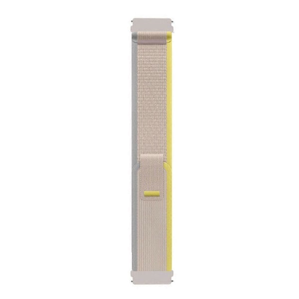 Udskiftnings Trail Loop Nylonrem 20mm Sports Justerbar Urrem til Garmin Venu 2 Plus/Venu Sq Beige