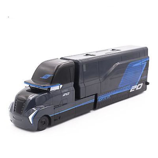 2 st Racing Car 3 Black Storm Jackson Container Trailer Truck Alloy Truck Mcqueen Mack Leksak Flerfärgsalternativ[HK] blue