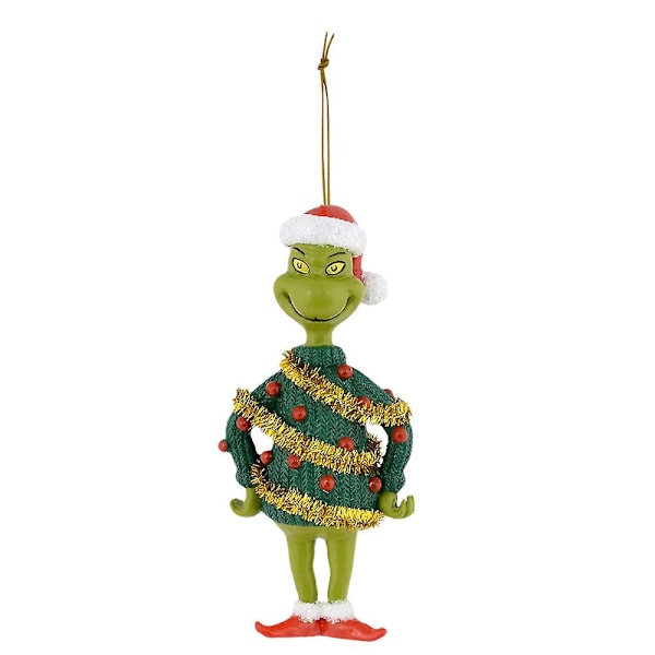 Julefest Xmas Trepynt Dekorasjoner The Grinch Henger Ornament[HK] E