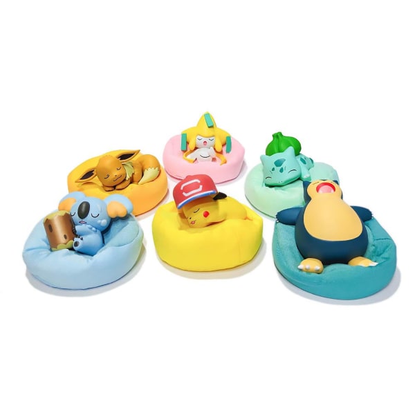 3\" Figur, Sovende Snorlax Figur Stjerneklar Drømmesamling Leke For Skrivebords Ornament Gave[HK]