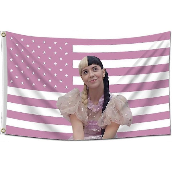 Melanie Martinez Flag Melanie Amerikansk USA Musik Sanger Banner 3X5 ft til Soveværelse Stue Kollegium Garage Mandehule Indretning[HK] C