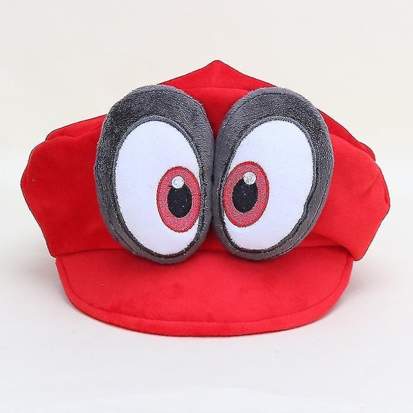 Super Odyssey Cappy Hat Voksen Anime Cosplay Super Bros Kasket Plys Legetøj Dukker-e[HK] Red