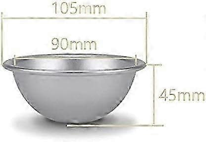 4-delt sæt med 10 cm halvkugleformede kageforme i aluminiumslegering, et must-have til bagning, velegnet til begyndere[HK]