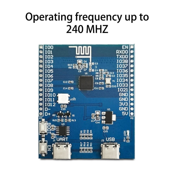 Esp32s2 2,4 tommer 240 x 320 skærmudviklingskort trådløst wifi-udviklingskort USB-computer S([HK])