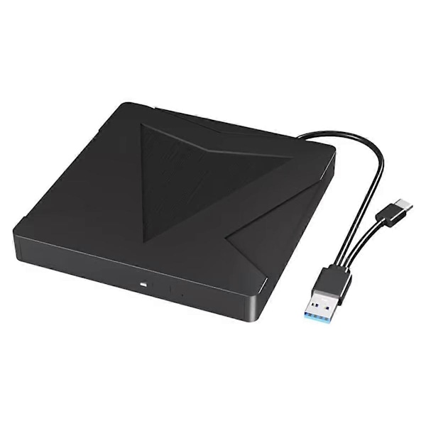 Extern DVD-enhet CD DVD -/+RW Spelare Brännare Portabel Optisk Enhet för Laptop PC Dator Notebook 11 10[HK] color