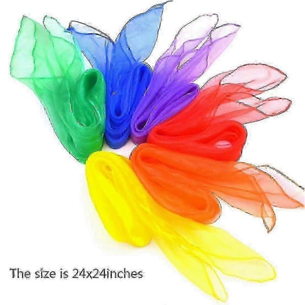 60x60cm Chiffon-danssjalar 12-pack-xj[HK]
