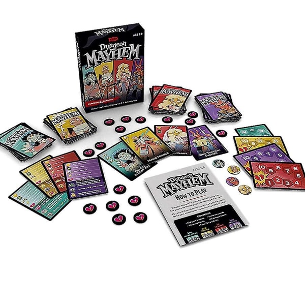 Dungeones Mayhem Dungeonsing Dragons Kortspel 120 Kort Leksak Underhållning Fest Familj Vänner Strid För Baldurs Gate Brädspel[HK] basic and expansion