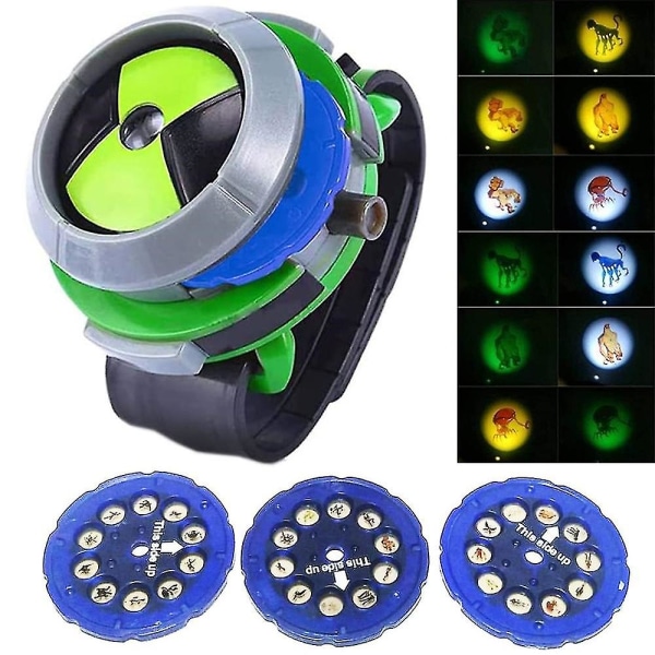 Ben 10 klokkeleker Ben 10 Omnitrix Ben Ten leker Alien Force Ultimatrix barn barn gutter projektor klokkeleke nyttårsgaver[HK]