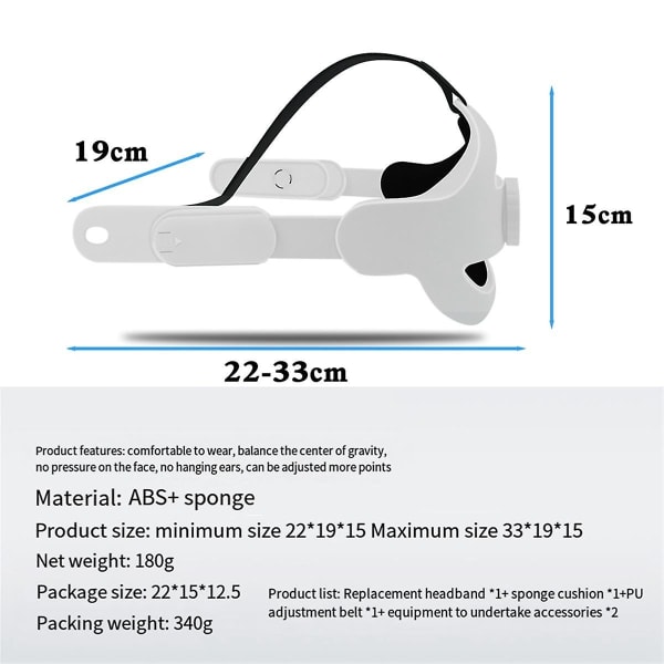 Vr-headsetrem för 3 Justerbar, förbättrad huvudkudde Bär huvudrem för 3-gul([HK])