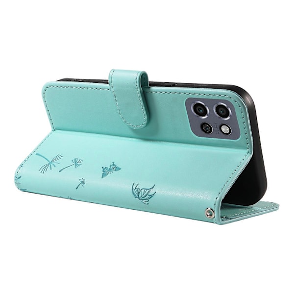 Læderetui med pung til Motorola Edge 50 Neo 5G/S50 5G/ThinkPhone 25 5G, telefoncover med mælkebøtte [HK] Style A Multicolor