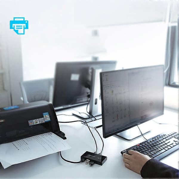 USB-deling USB 2.0 Switch Selector til printerdrift [HK]