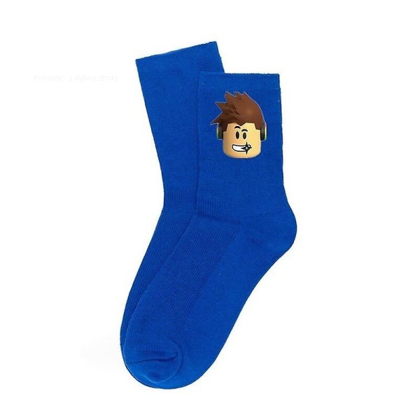 Roblox Strumpor Spel Anime Figur Män Kvinnor Höst Vinter Godis Färg Medium Rör Casual Sportstrumpor Baby Pojkar Flickor Presenter [HK] L
