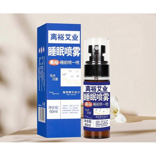 Ebony Agarwood Sleep Spray 60ml, Frisk Beroligende Søvnspray, Forbedrer Søvnkvaliteten [HK] C