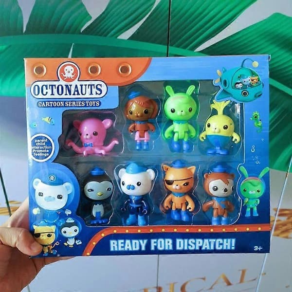 8 stk. Sæt Octonauts Action Figur Dukke Legetøj Barnacles Peso Kwazii Crew Pack B[HK]