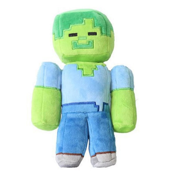 Plyschleksak, minecraft Zombie, creeper, jätte, steve, alex Pixel Miner Gosedjur Mjuk Leksak För Barn Födelsedagspresent, heminredning[HK] Zombie 22cm