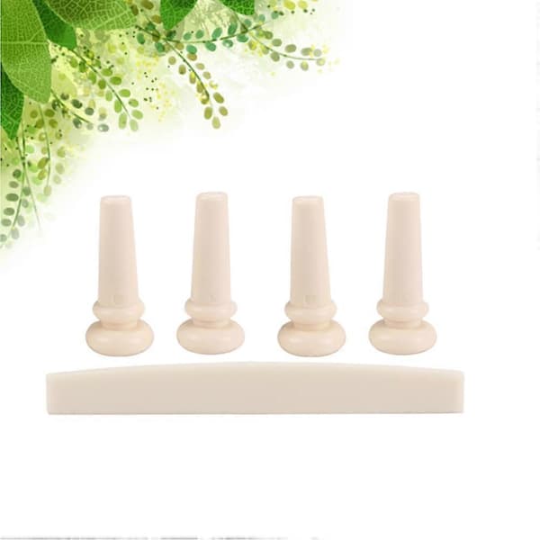 Stall med Sadel Plaststall för Akustisk Gitarr Ersättning 5st[HK]