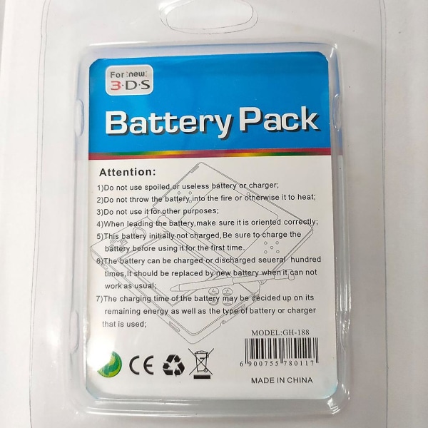 3,7v 2000mah litiumionbatteri + verktøysettpakke for 3ds Ll/xl 3dsll 3dsxl[HK] 1 set of 2