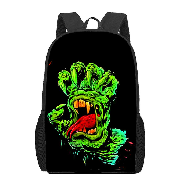 Santa Cruz Skateboards Konstryggsäck För flickor Primärstudenter Mönster skolväskor för barn Bokväska Casual Bagpack Väska Present[HK] A1