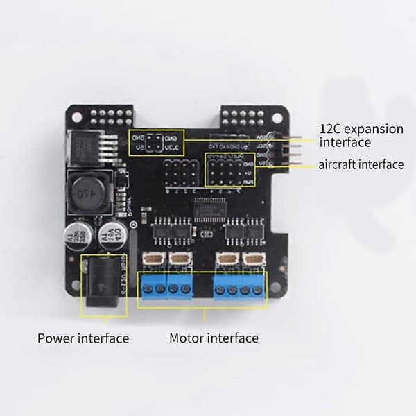 Stepper Motor HAT -laajennuskortit DIY-projekteihin, DC6-12V virta [HK]