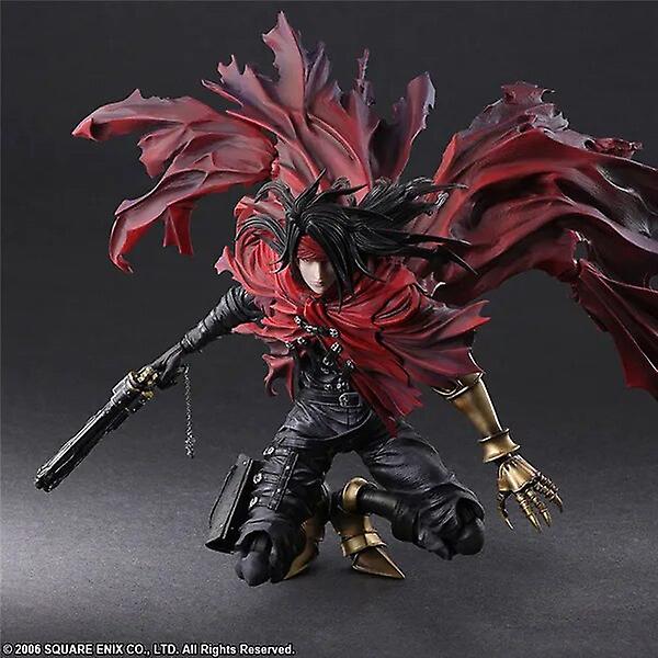 Kai Pa Play Arts Dirge Of Cerberus Final Fantasy 7 Vincent Felhunter Samleobjekt Actionfigur Modell Leksaker[HK] with retail box