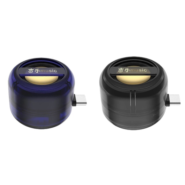 Mini Högtalare Plug-and-play Mobiltelefon Högtalarförstärkare Portabel Subwoofer Ljudbox för Hemmakontor[HK] Blue