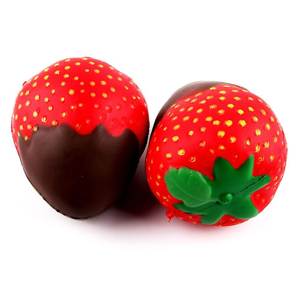 Choklad- och Jordgubbsdoftande Squishy Långsamt Stigande Klämleksaker Jumbo-kollektion [HK] A