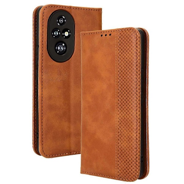 Honor 200 Pro 5G Kotelo Magneettisuljettava Lompakko Nahkainen Puhelinkotelo [HK] Style C Multicolor