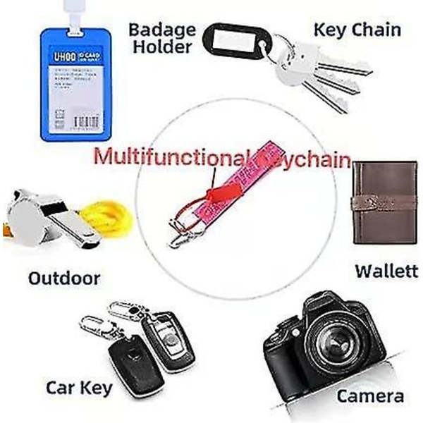 Personlighet Benvit nyckelring Armbandsband för nycklar plånbok