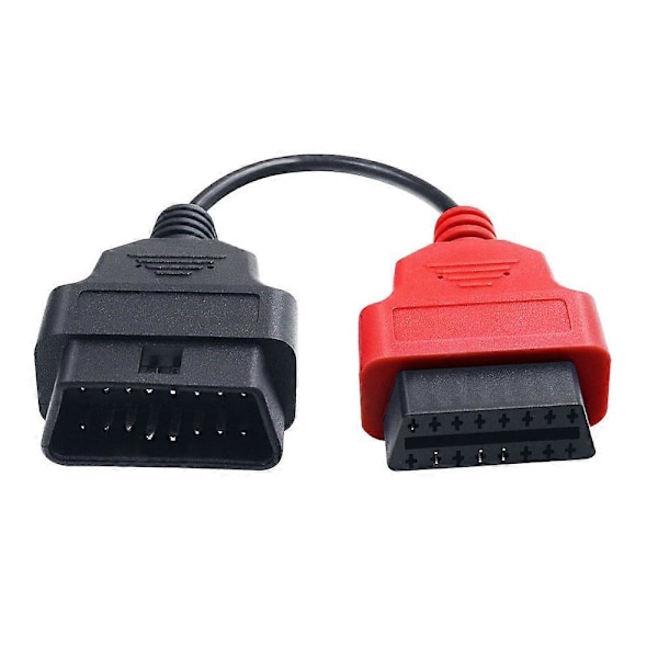 Uusin 1kpl Fiat Ecu Scan -sovitinliitin 16pin OBD2 16pin -kaapeli OBD-kaapeli Fiat Alfa Romeolle 6 väriä korkealla laadulla[HK] Red