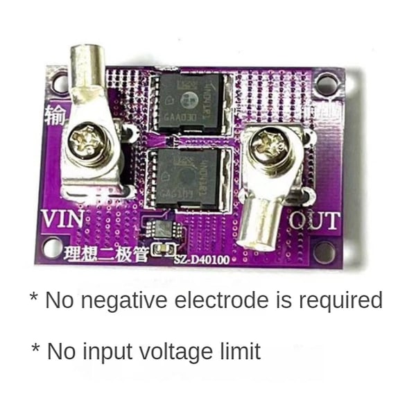 60a Ingen Spänningsbegränsning Perfekt Diodmodul Solenergi Anti-reverse Laddning Anti-reverse Ström([HK])