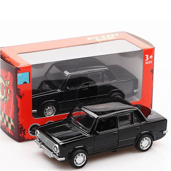 1:36 Rusland Avtovaz Lada Legetøjsbil Modeller Metal Diecast Legering Træk Tilbage Rova Klassisk Bil 13cm Med 2 Døre Dreng Børn Fødselsdagsgaver[HK] Black With Box