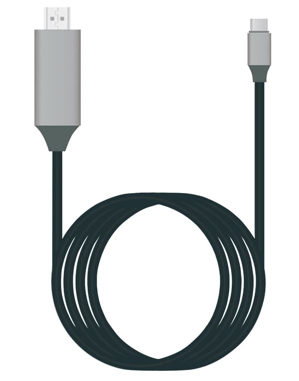 [Apple MFi-certificeret] Lightning til HDMI-adapter, HDTV-kabeladapter kompatibel med iPhone, iPad, iPod 1080p Digital AV Syn[NC]