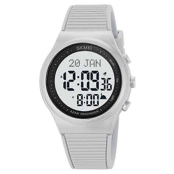 Skmei 1981 Ur til Bøn med Qibla Kompas Adhan Alarm Hijri Islamisk Armbåndsur reloj hombre Baglys Muslimsk Azan Herreure [HK]