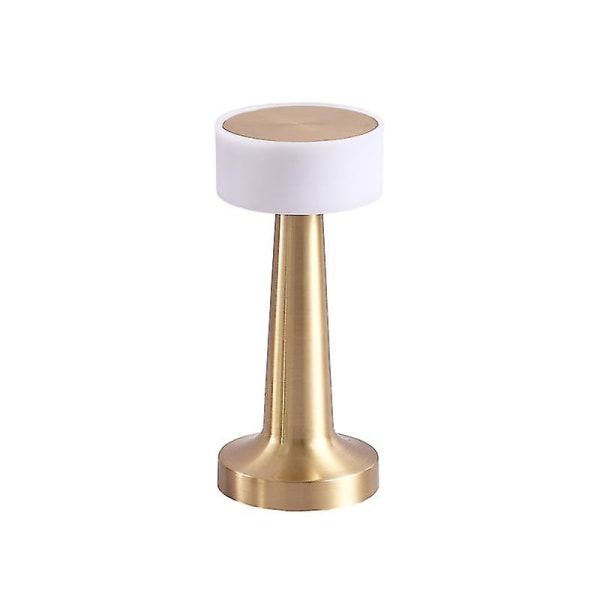 Retro Bar Bordlampe Led Tabl Lys Berøringsaktivert Oppladbar Trådløs Spisebordlampe For Restaurant Hot[HkkK] D-Sand nickel