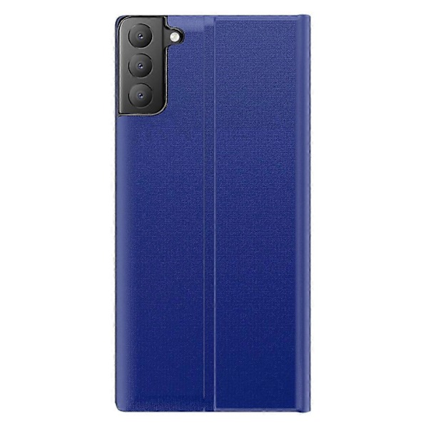 För Samsung Galaxy S21 FE Fönsterfodral Anti-fall Läderskyddsskal med Ställ [HK] Style C Multicolor