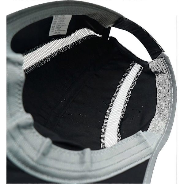 Sammenleggbar sportscaps med netting og refleksstripe, pustende solskjerm[HK] Black